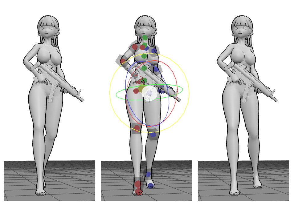 PoseMyArt editing a reference pose