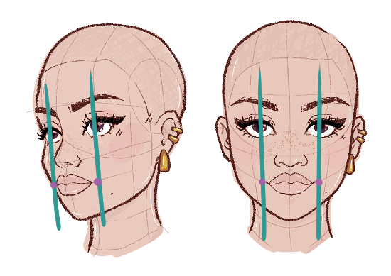 illustration of mouth width