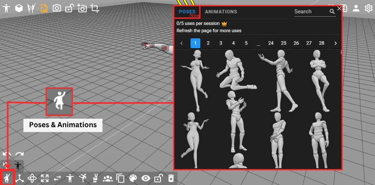 Premade Poses and Animations