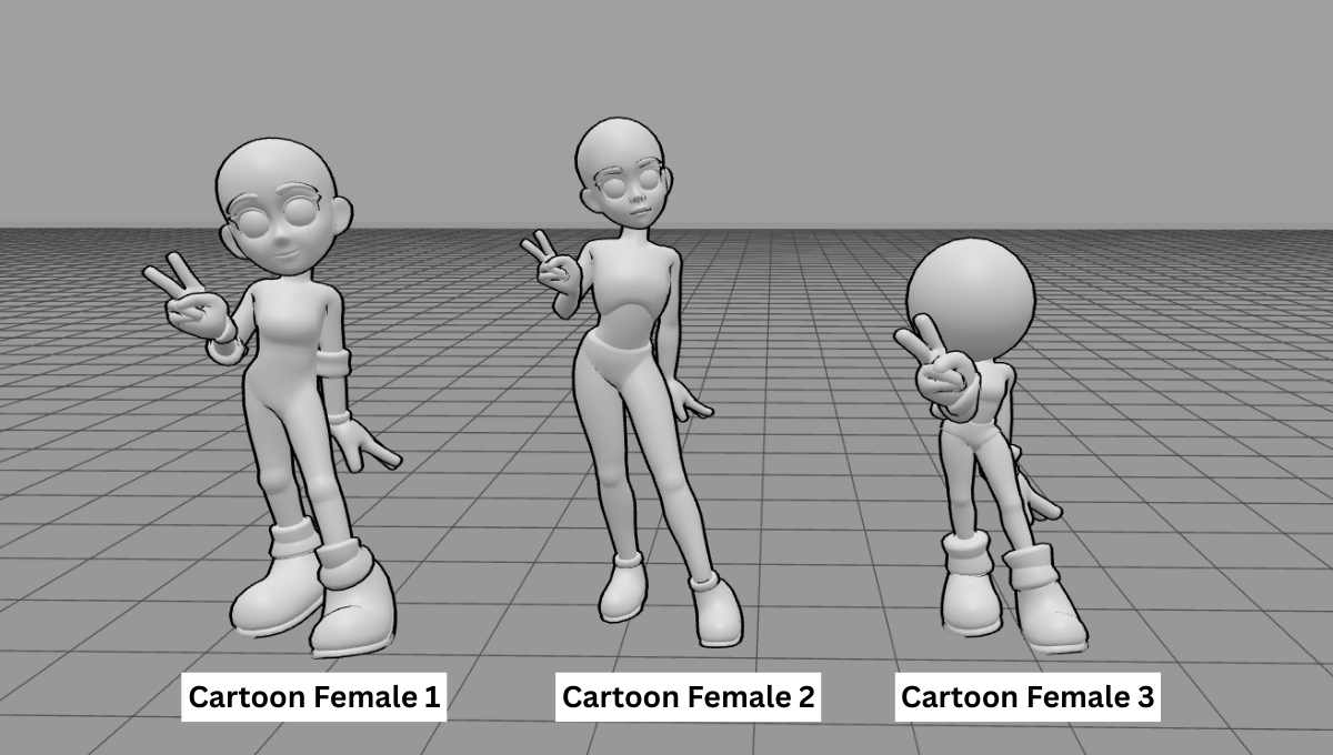 Female Cartoon Models