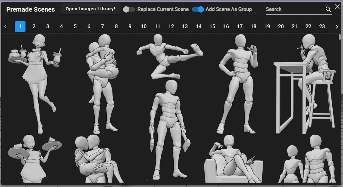 Premade Pose Library