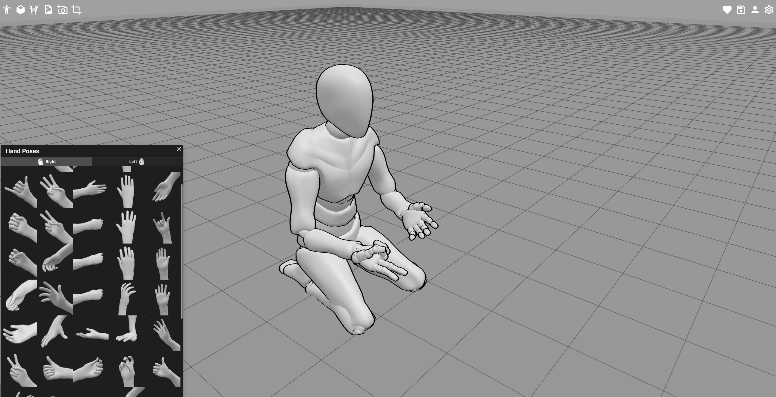 PoseMyArt's Hand Poses Library