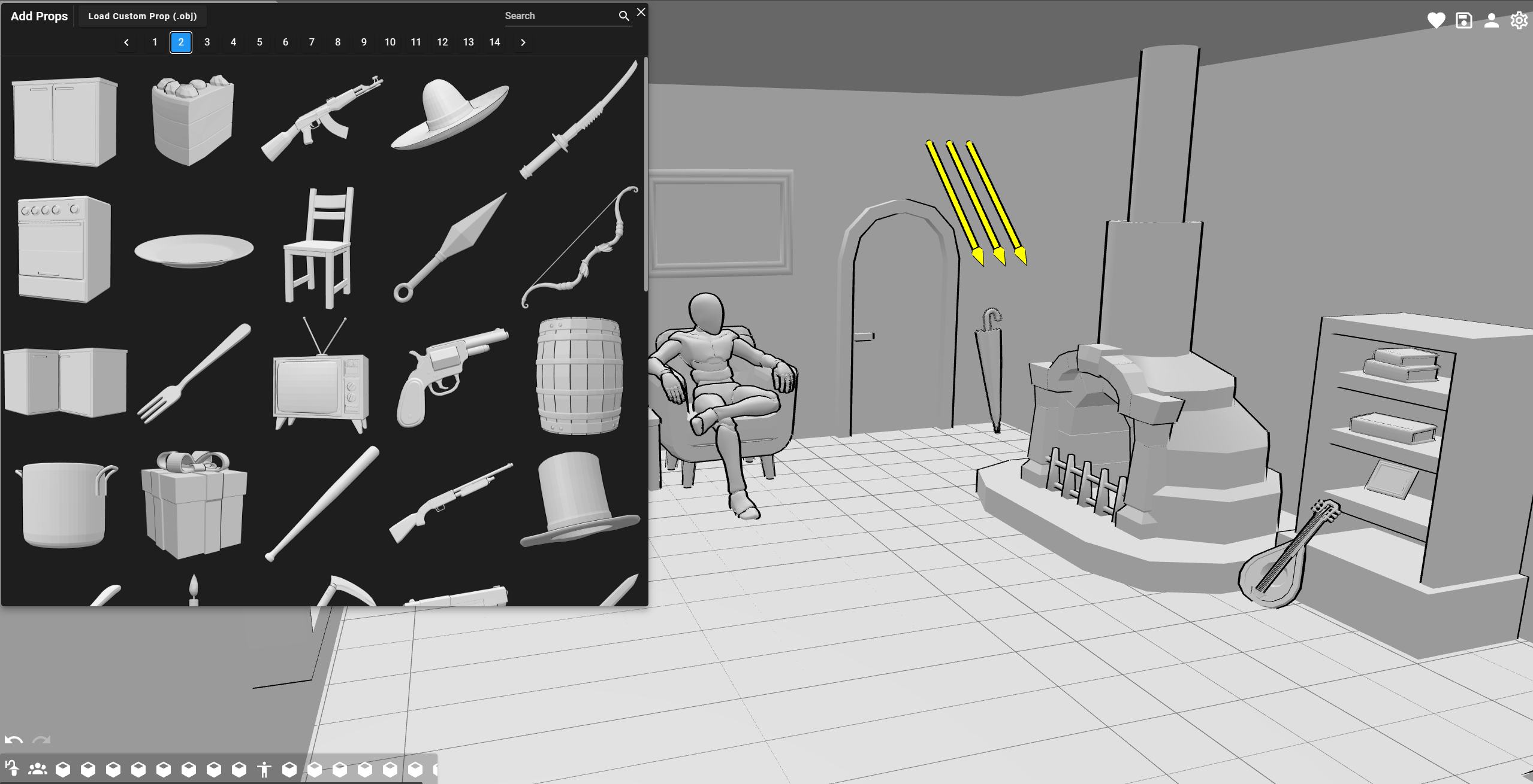 PoseMyArt's Props Library