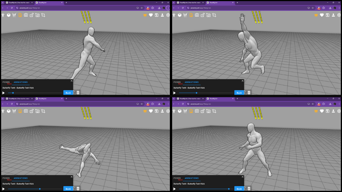 Butterfly Kick Sequence