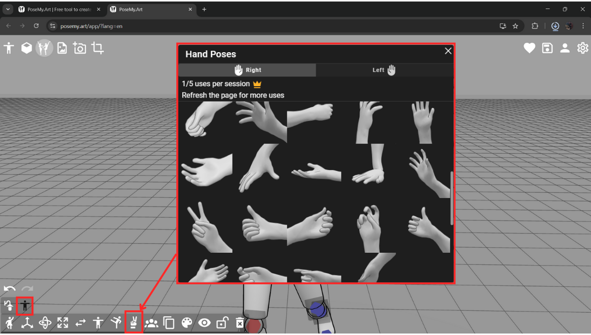 Premade Hand Poses