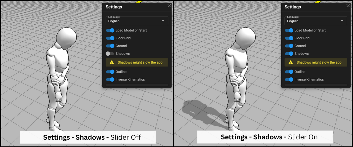 Shadows Settings Sample