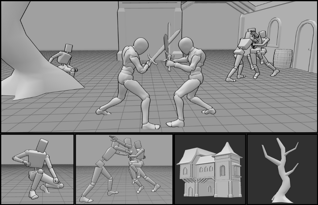 Combined Premade Assets and Props Scene