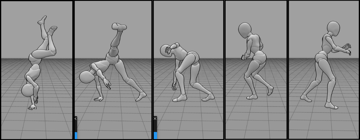 Breakdance Animation Scrub Through