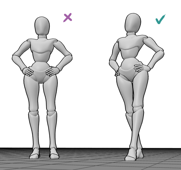 posture correction with 3D references|584