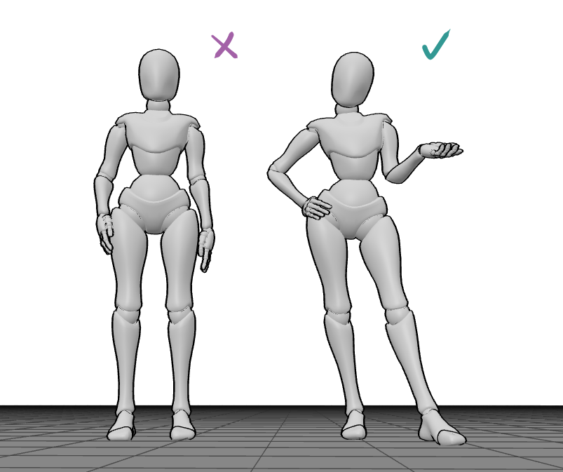 standing posture pose references
