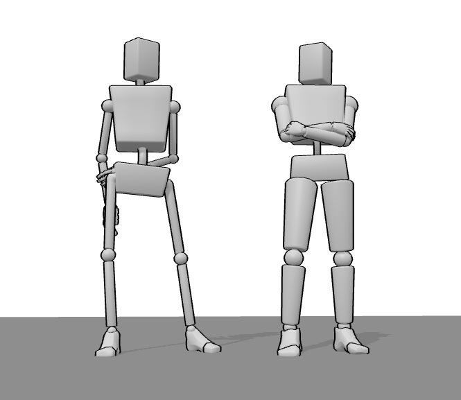 3D Drawing Reference Models - Stick And Blocky Bot Models | 400