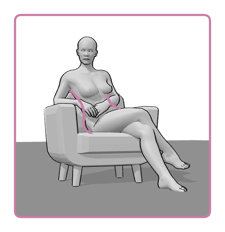 Female sitting pose reference