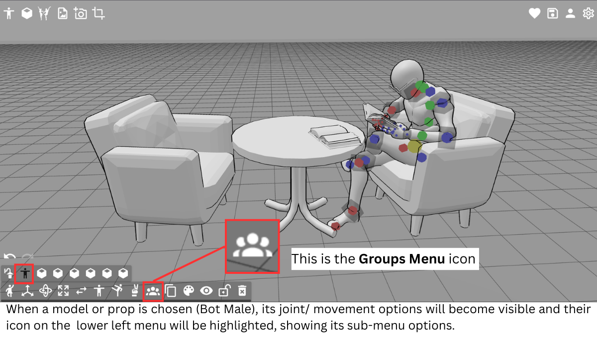 Groups Menu Step 1