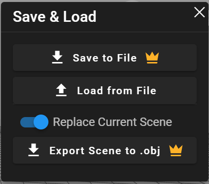 Save and Load Menu